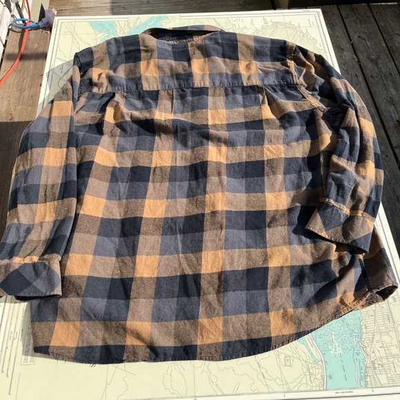 Brown Plaid EXP Button Up Flannel - Picture 4 of 4